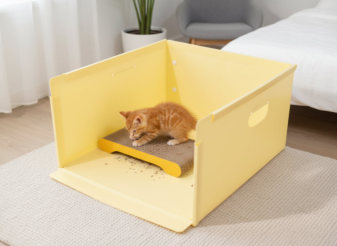 Cat in WOWSSPET entertainment room setup